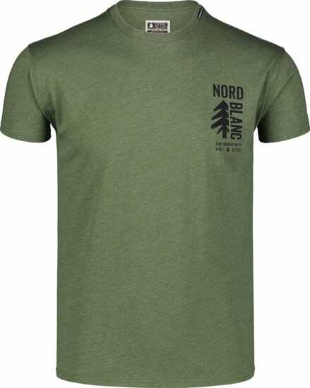 Pánské bavlněné triko Nordblanc SARMY zelené NBSMT7390_ZSA