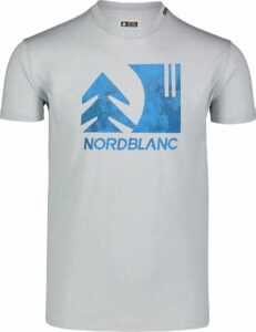 Pánské bavlněné triko Nordblanc TREETOP šedé NBSMT7399_SSM