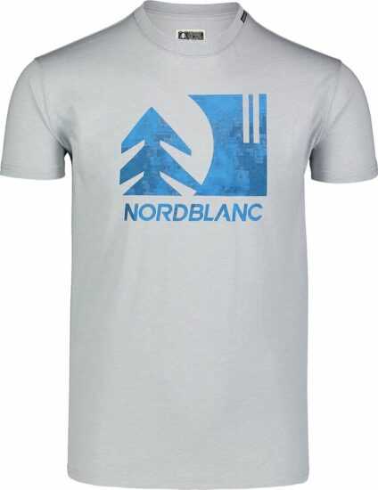 Pánské bavlněné triko Nordblanc TREETOP šedé NBSMT7399_SSM