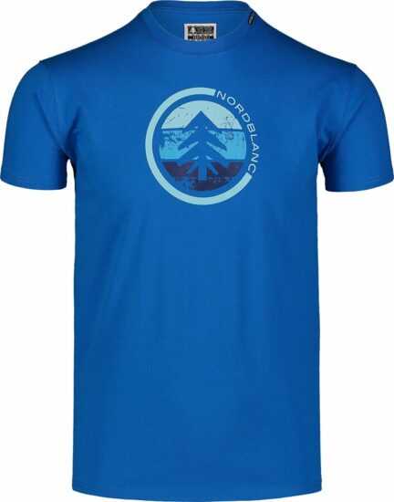 Pánské bavlněné triko Nordblanc TRICOLOR modré NBSMT7397_INM