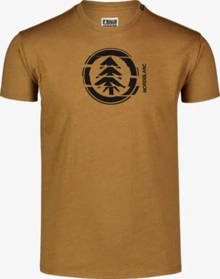 Pánské bavlněné triko Nordblanc UNVIS hnědá NBSMT7392_PUH