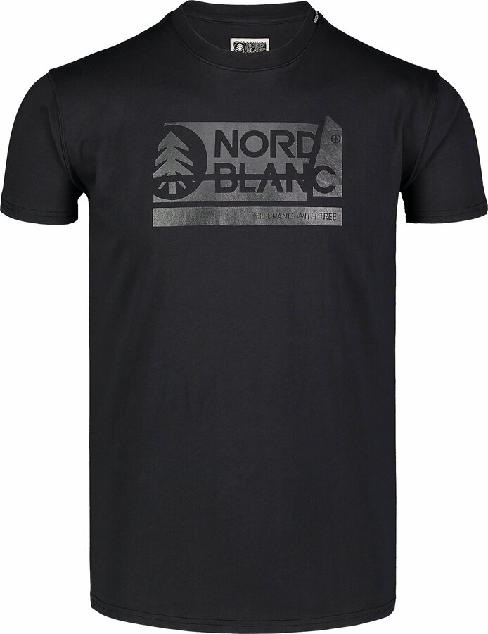 Pánské bavlněné triko Nordblanc WALLON černé NBSMT7391_CRN