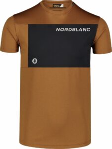 Pánské fitness tričko Nordblanc Grow hnědé NBSMF7460_PUH