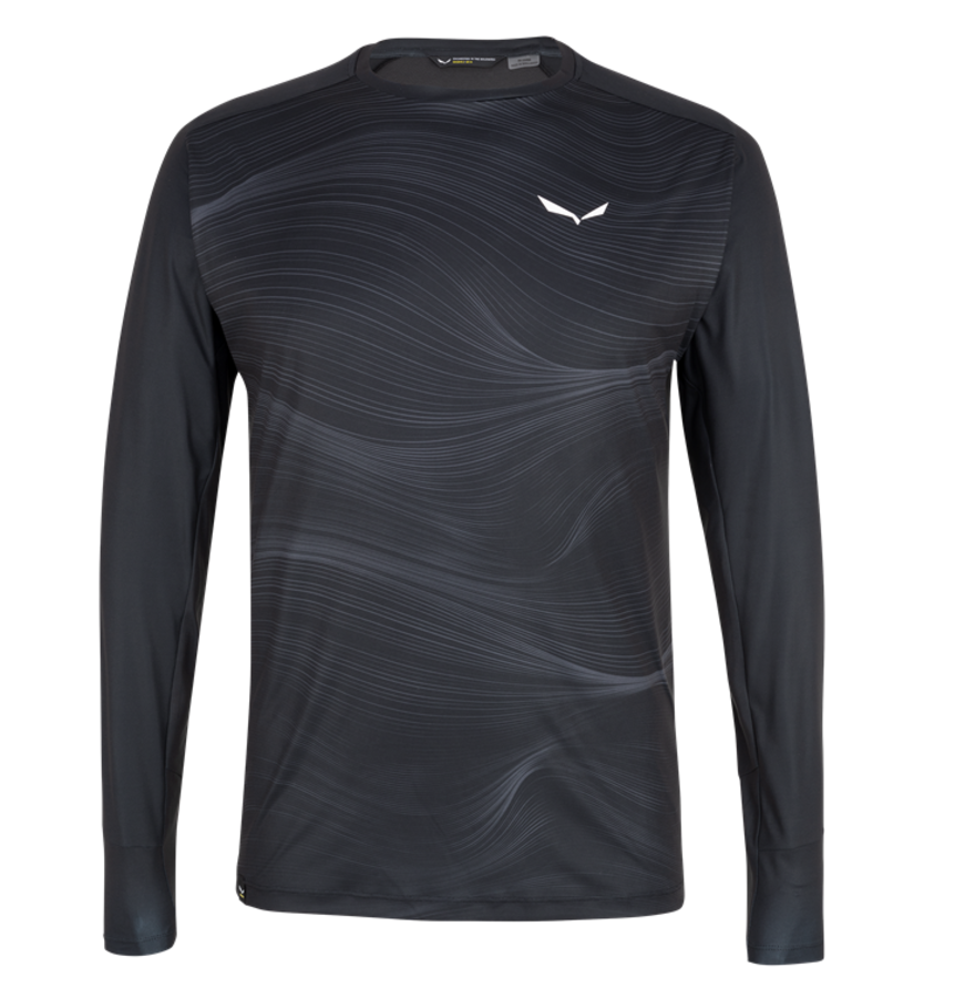 Pánské termo tričko Salewa Seceda Dry long sleeve tee black out 28243-0910