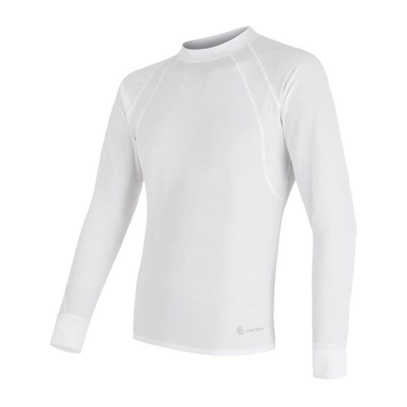Pánské triko Sensor Coolmax Fresh Air dl.rukáv bílá 16200001