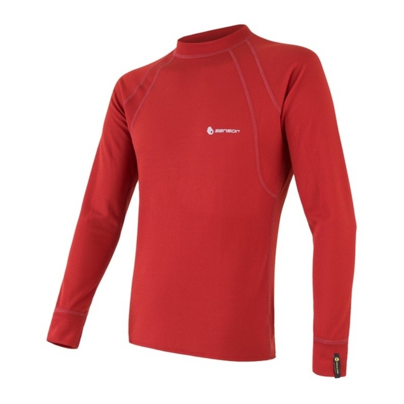 Pánské triko Sensor DOUBLE FACE tm. červená 18200045