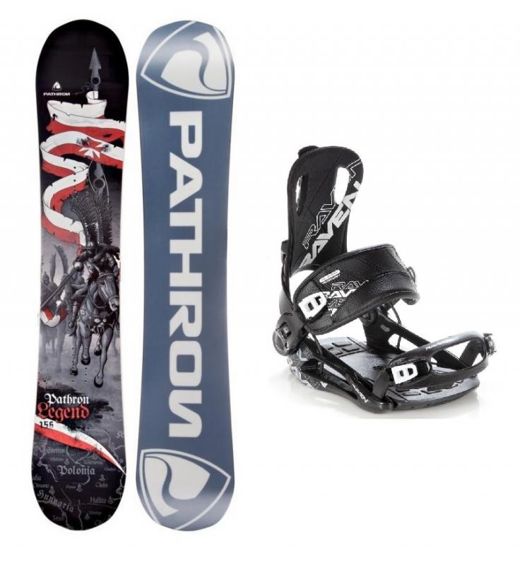 Pathron Legend snowboard + vázání Raven Fastec FT 270 black - 156 cm + L (EU 42-44)