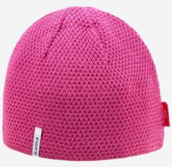 Pletená Merino čepice Kama AW62 114 růžová