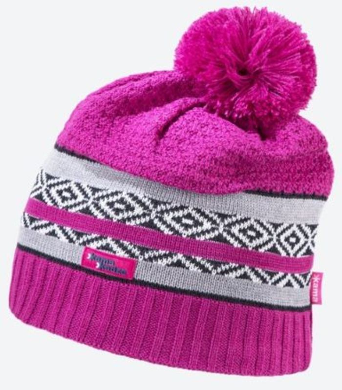 Pletená Merino čepice Kama KW06 114 růžová