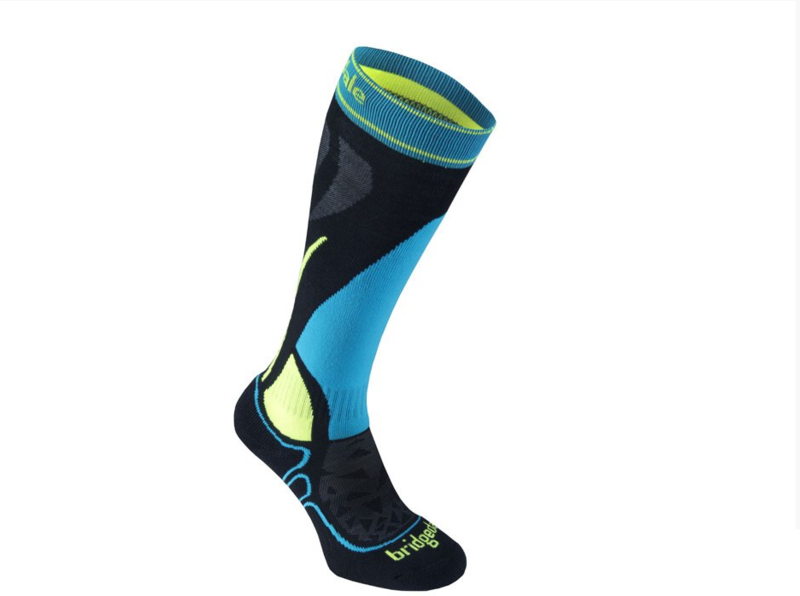 Podkolenky BRIDGEDALE Vertige Racer Junior Black/Fluro yellow 076