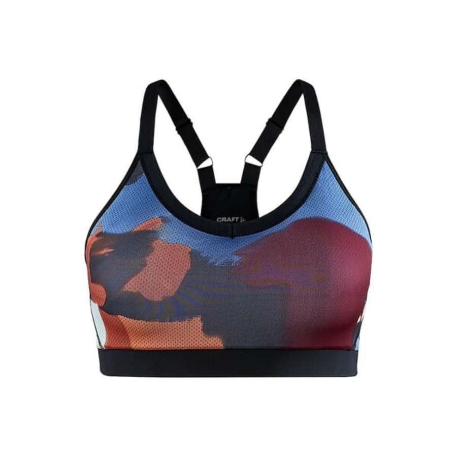 Podprsenka CRAFT Motion 1907182-159007 světle modrá s červenou