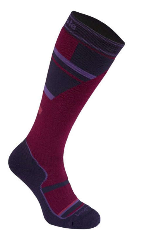 Ponožky BRIDGEDALE Mountain Junior 069 Berry/Raspberry