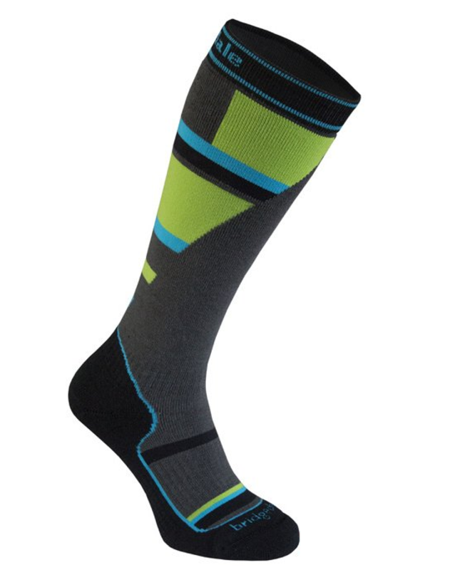 Ponožky BRIDGEDALE Mountain Junior Grey/Green 068
