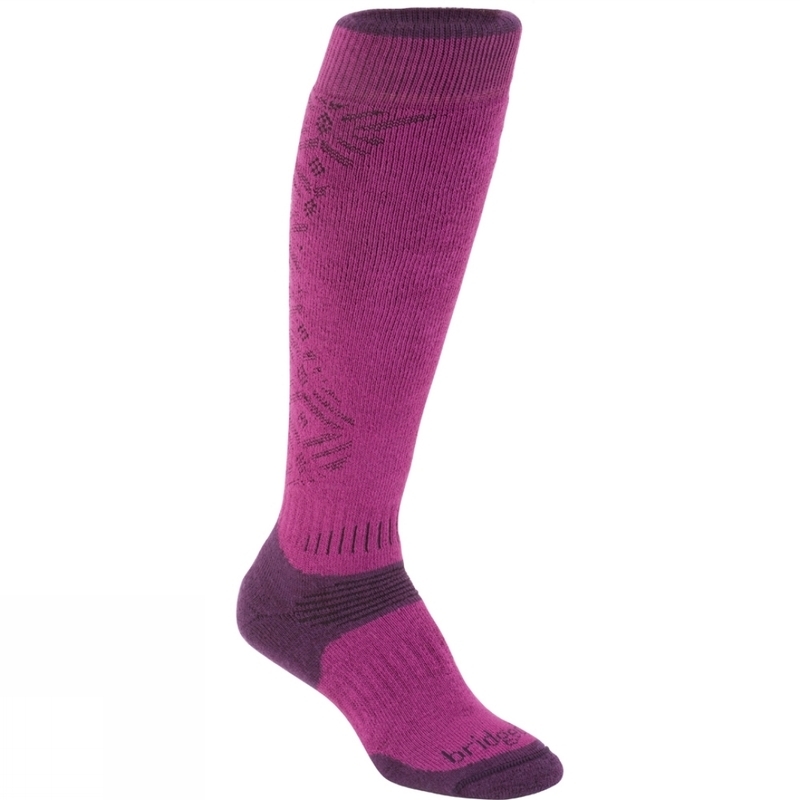 Ponožky Bridgedale All Mountain Women´s 352 berry/plum