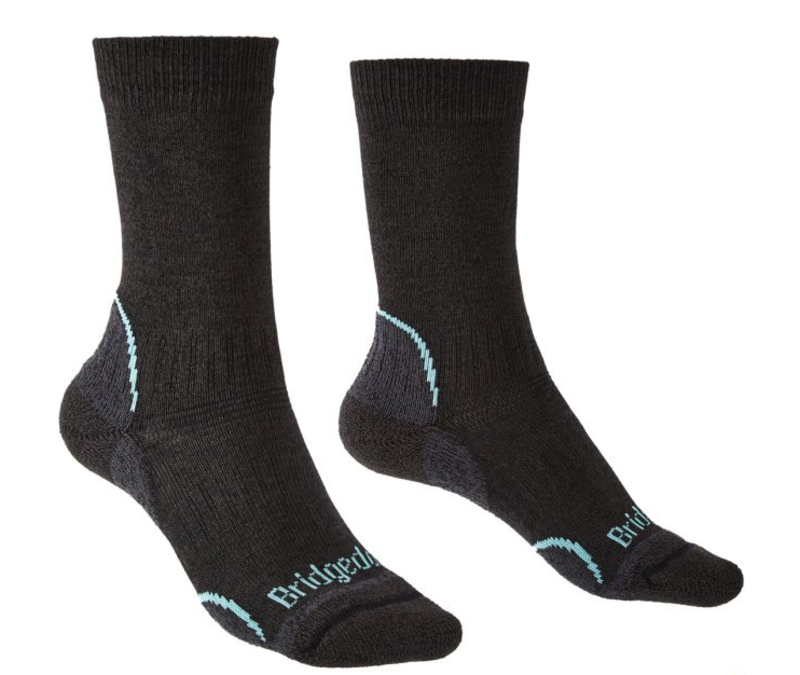 Ponožky Bridgedale Hike Lightweight Coolmax Performance Boot Women's graphite/mint/168