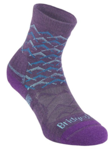Ponožky Bridgedale Hike Lightweight Merino Performance Ankle Women's purple aqua/125