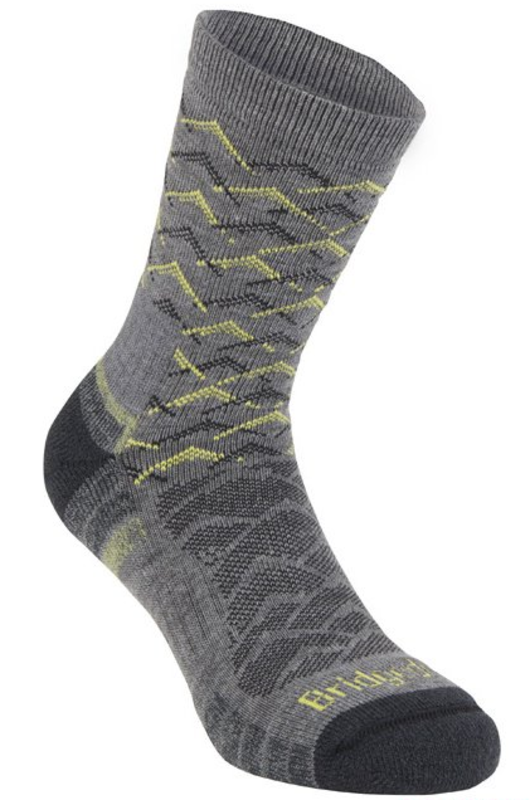 Ponožky Bridgedale Hike Lightweight Merino Performance Ankle grey/lime/118