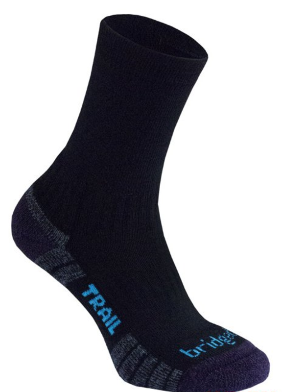 Ponožky Bridgedale Hike Lightweight Merino Performance Boot Women's black/purple/016