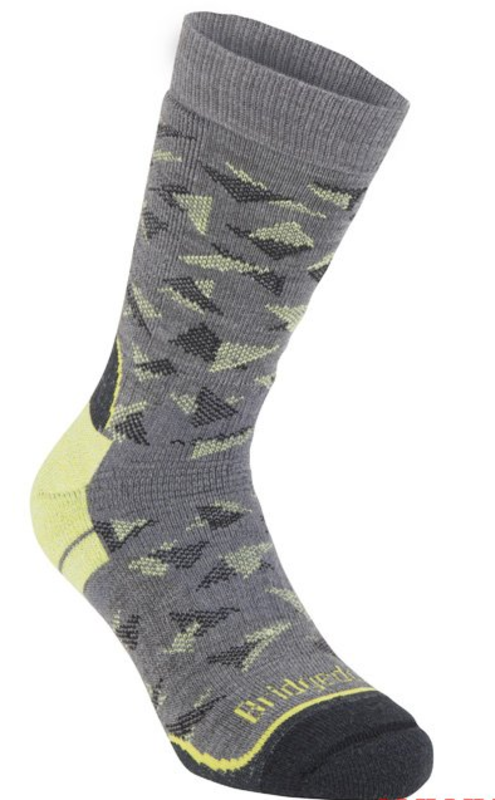 Ponožky Bridgedale Hike Midweight Merino Performance Boot grey/lime/118