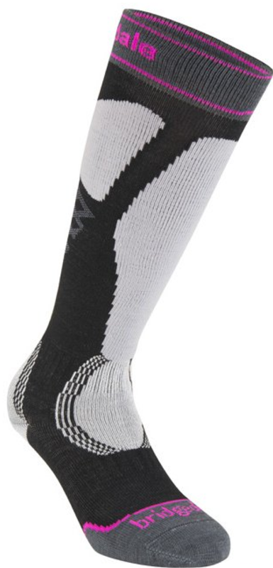 Ponožky Bridgedale Ski Easy On Women's black/light grey/035