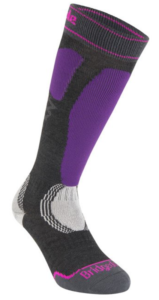Ponožky Bridgedale Ski Easy On Women's graphite/purple/134