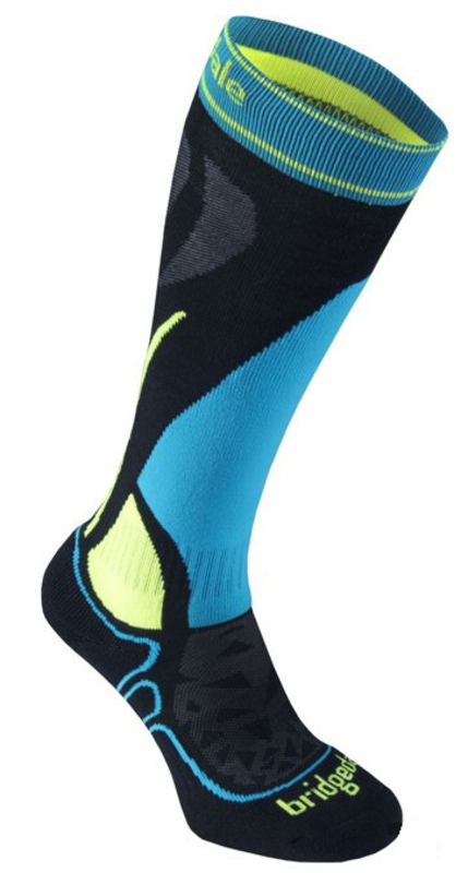 Ponožky Bridgedale Ski Junior Racer black/fluro yellow/076