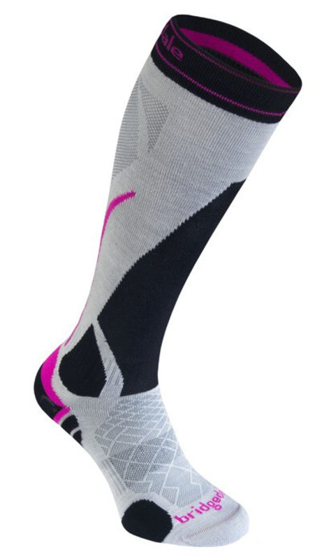 Ponožky Bridgedale Ski Lightweight Women's silver/black/852