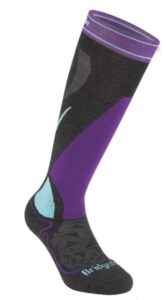 Ponožky Bridgedale Ski Midweight Women's graphite/purple/134