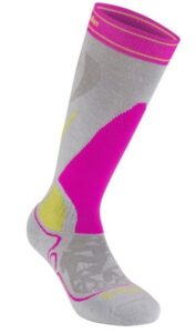 Ponožky Bridgedale Ski Midweight Women's gray/pink/823