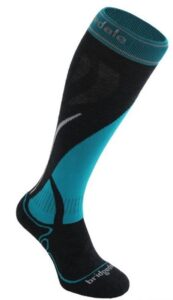 Ponožky Bridgedale Ski Midweight Women's gunmetal/turquoise/004