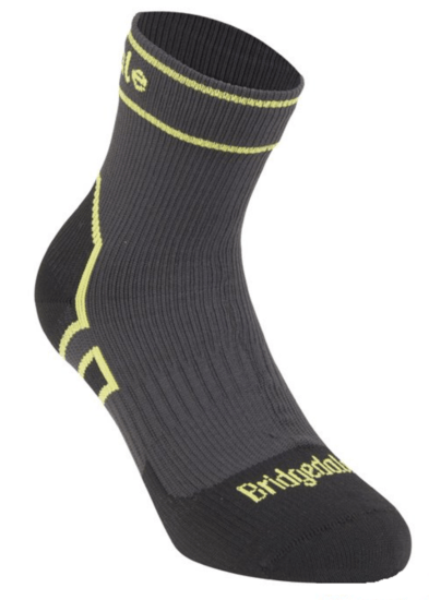 Ponožky Bridgedale Storm Sock LW Ankle dark grey/lime/826