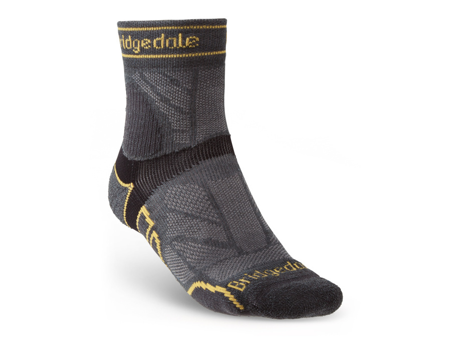 Ponožky Bridgedale TRAIL RUN LW T2 MS 3/4 CREW Gunmetal/866