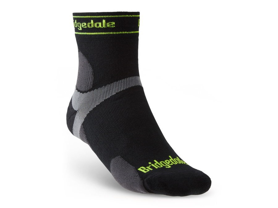 Ponožky Bridgedale TRAIL RUN UL T2 MS 3/4 CREW Black/845