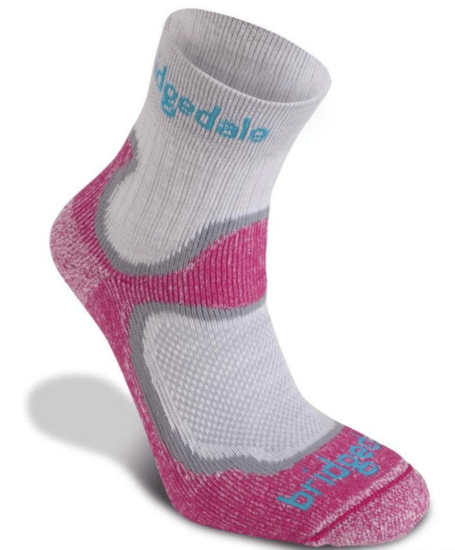 Ponožky Bridgedale Trailsport Lightweight T2 Merino Cool Comfort Crew Women's dusty pink/303