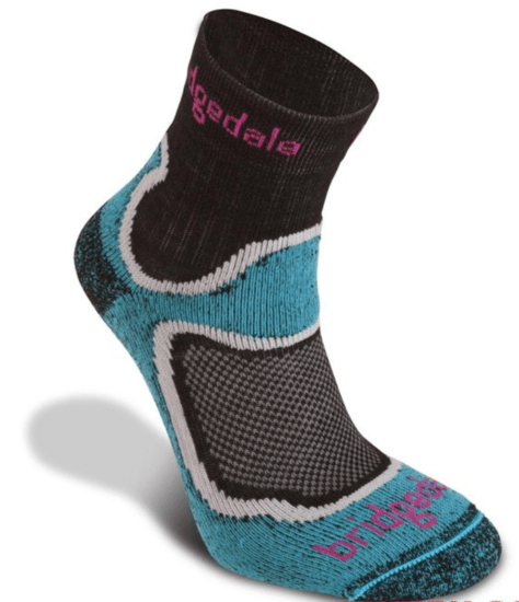 Ponožky Bridgedale Trailsport Lightweight T2 Merino Cool Comfort Crew Women's turquoise/413