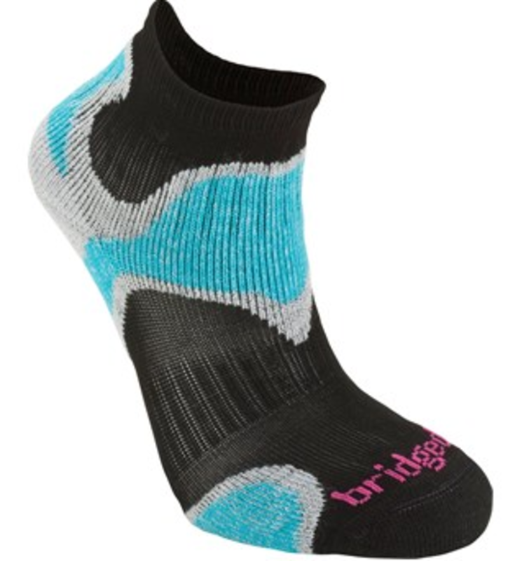 Ponožky Bridgedale Trailsport Ultra Light T2 Merino Cool Comfort Ankle Women's black/846