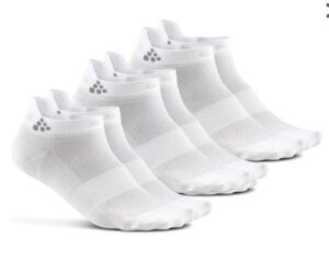 Ponožky CRAFT Shaftless 3-pack 1906059-900000 - bílá