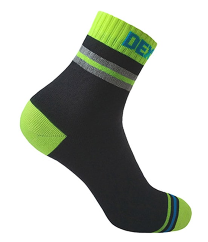 Ponožky DexShell Pro Visibility Cycling Sock Yellow stripe