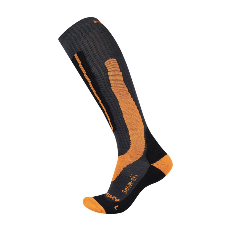 Ponožky Husky Snow-ski oranžové