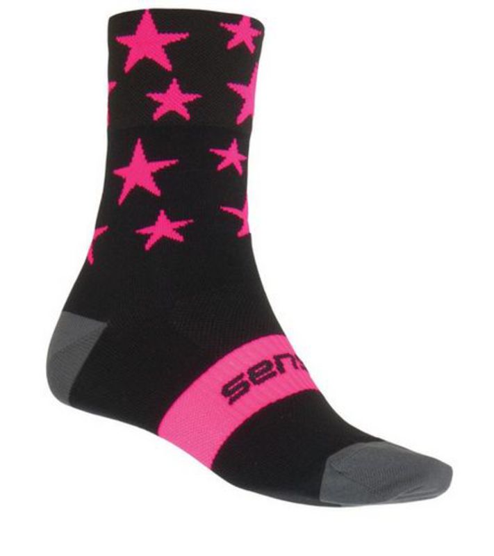 Ponožky Sensor Stars černá růžová 16100064