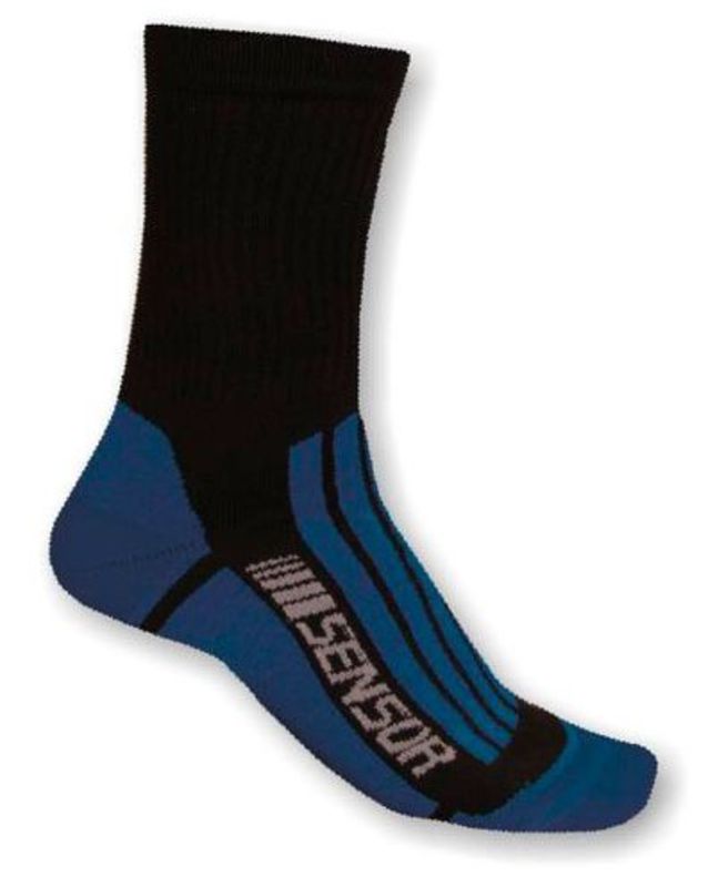 Ponožky Sensor Treking Evolution černá modrá 1065672