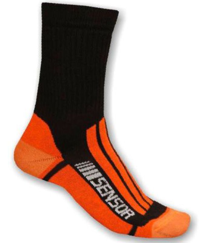 Ponožky Sensor Treking Evolution černá oranžová 1065673