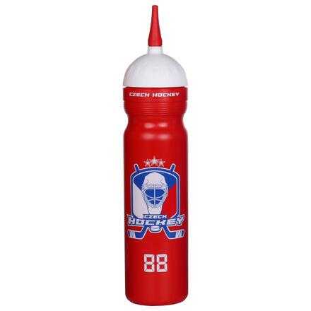 R B Czech Hockey sportovní láhev s hubicí červená - 1000 ml