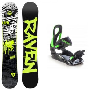 Raven Core Black 2019/20 snowboard + vázání Raven S200 green - 150 cm + S/M (EU 37-41)