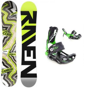 Raven Core Carbon 19/20 snowboard + vázání Raven FT 270 black/green  - 154 cm + L (EU 42-44)