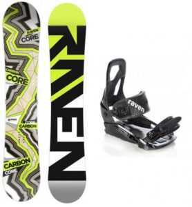 Raven Core Carbon 19/20 snowboard + vázání Raven S200 black - 154 cm + S/M (EU 37-41)