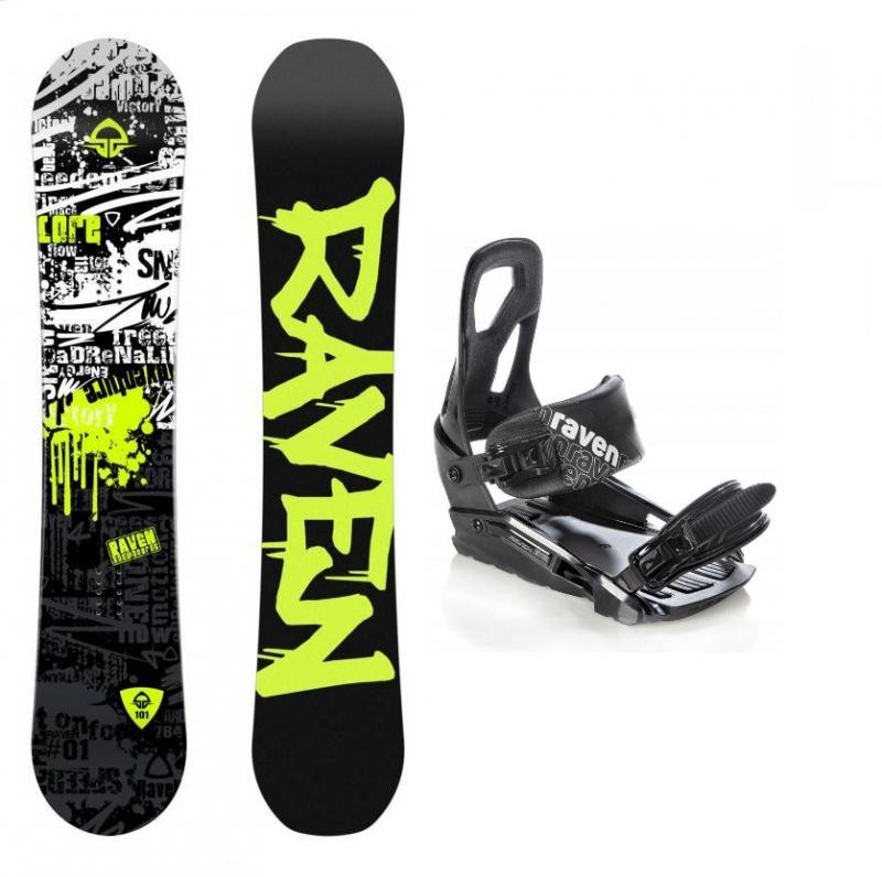 Raven Core Junior CAP 2018 dětský snowboard + Raven S200 black vázání - 138 cm + S/M (EU 37-41)