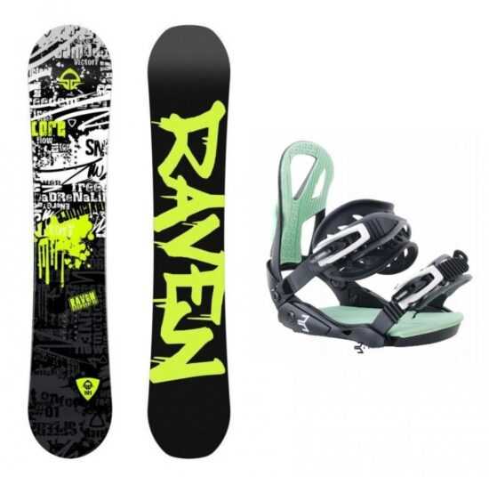 Raven Core Junior Cap 2018 dětský snowboard + vázání Beany Teen - 138 cm