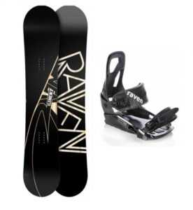 Raven Element carbon snowboard + Raven S200 black vázání - 155 cm wide + S/M (EU 37-41)