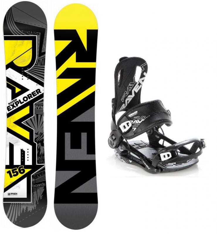 Raven Explorer 2019/20 snowboard + vázání Raven FT 270 black  - 154 cm + L (EU 42-44)